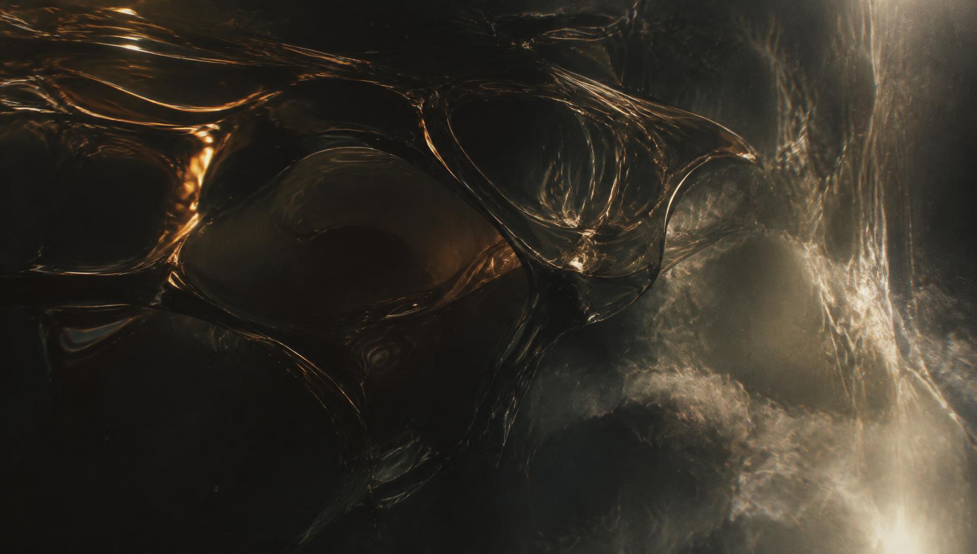 Abstract cinematic light forms